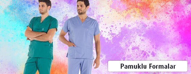 Erkek Pamuklu Doktor ve Hemşire Forması Erkek Pamuklu Doktor ve Hemşire Forması