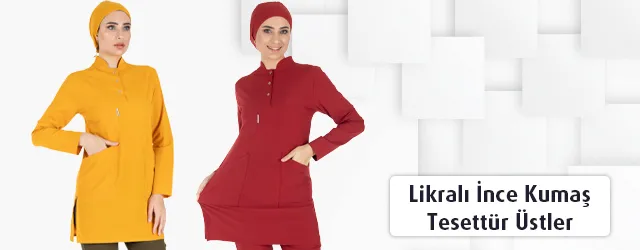 Likrali Tek Üst Tesettür Formalar