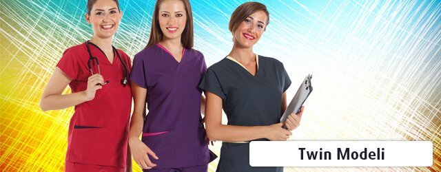 Twin Model Likralı Doktor Hemşire Forması Renkleri Twin Model Likralı Doktor Hemşire Forması Renkleri