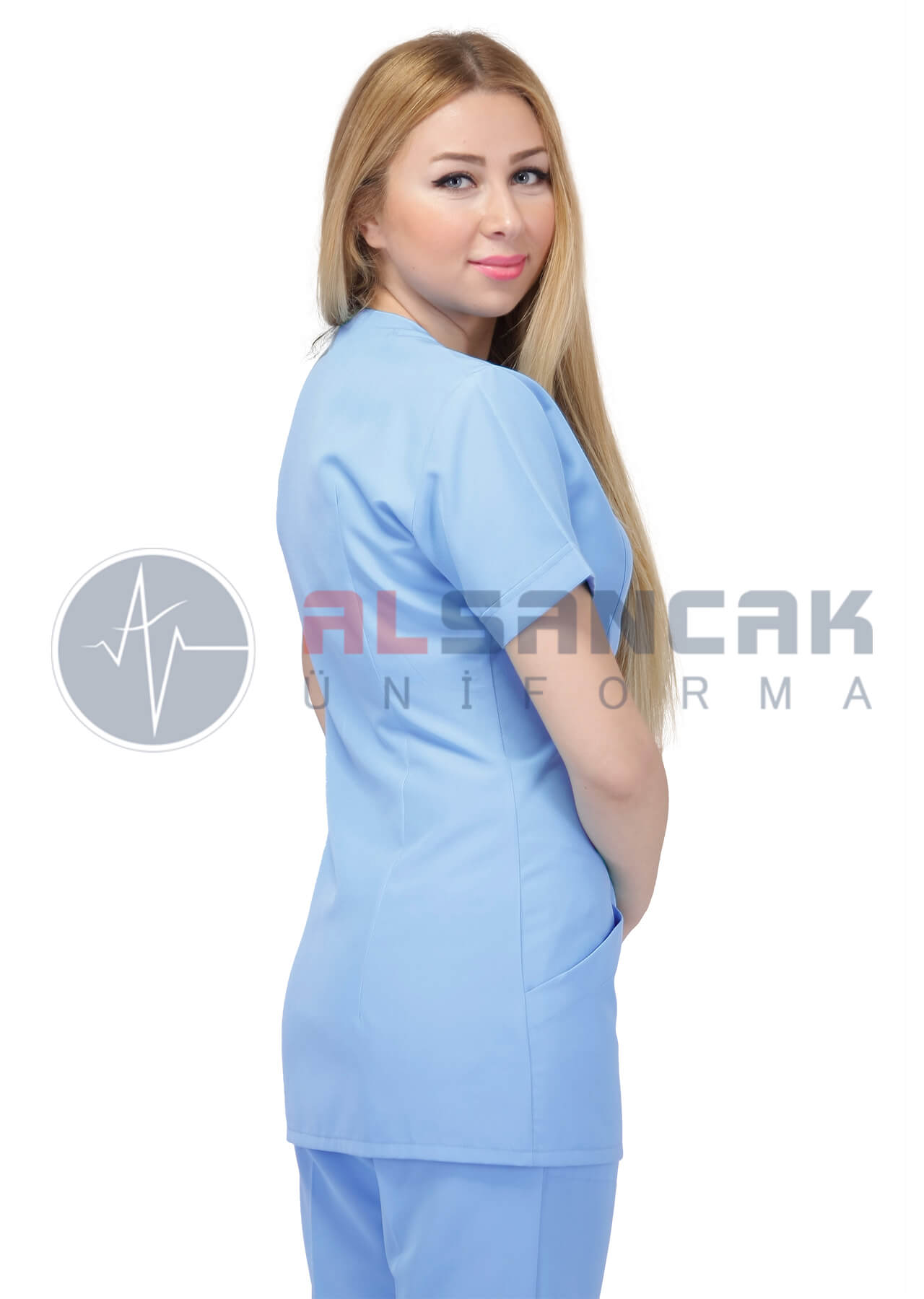 Açık Mavi Blanca Model Doktor ve Hemşire Forması Takımı Açık Mavi Blanca Model Doktor ve Hemşire Forması Takımı