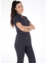 Luxe Flex Antrasit Likralı Hemşire ve Doktor Forması Takımı Luxe Flex Antrasit Likralı Hemşire ve Doktor Forması Takımı