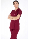 Luxe Flex Bordo Likralı Hemşire ve Doktor Forması Takımı Luxe Flex Bordo Likralı Hemşire ve Doktor Forması Takımı