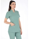 Luxe Flex Çağla Yeşili Likralı Hemşire ve Doktor Forması Takımı Luxe Flex Çağla Yeşili Likralı Hemşire ve Doktor Forması Takımı