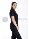 Luxe Flex Siyah Likralı Hemşire ve Doktor Forması Takımı Luxe Flex Siyah Likralı Hemşire ve Doktor Forması Takımı