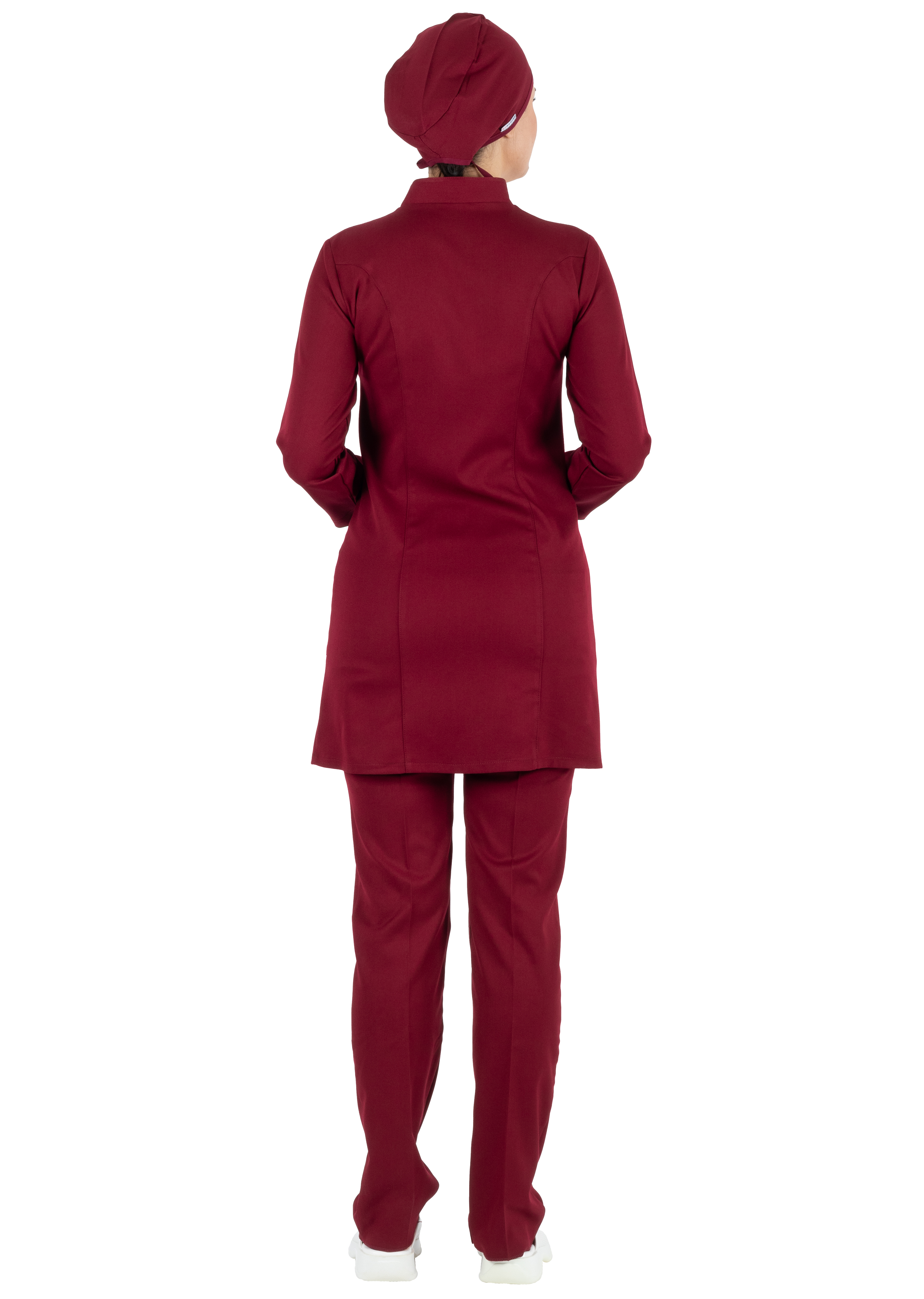 Luxe Model Bordo Likralı Tesettür Hemşire Doktor Forması Takımı Luxe Model Bordo Likralı Tesettür Hemşire Doktor Forması Takımı