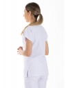 Beyaz Likralı İnce Scrubs Flex Doktor Hemşire Forması Üstü Beyaz Likralı İnce Scrubs Flex Doktor Hemşire Forması Üstü