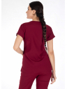 Bordo Likralı İnce Scrubs Flex Doktor Hemşire Forması Takımı Bordo Likralı İnce Scrubs Flex Doktor Hemşire Forması Takımı