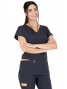 Twin Flex Antrasit Likralı Hemşire Forması Twin Flex Antrasit Likralı Hemşire Forması