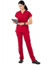 Twin Flex Kırmızı Likralı Hemşire Forması Twin Flex Kırmızı Likralı Hemşire Forması