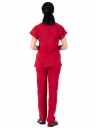 Twin Flex Kırmızı Likralı Hemşire Forması Twin Flex Kırmızı Likralı Hemşire Forması