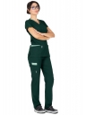 Twin Flex Koyu Yeşil Likralı Doktor ve Hemşire Forması Takımı Twin Flex Koyu Yeşil Likralı Doktor ve Hemşire Forması Takımı