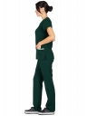 Twin Flex Koyu Yeşil Likralı Doktor ve Hemşire Forması Takımı Twin Flex Koyu Yeşil Likralı Doktor ve Hemşire Forması Takımı