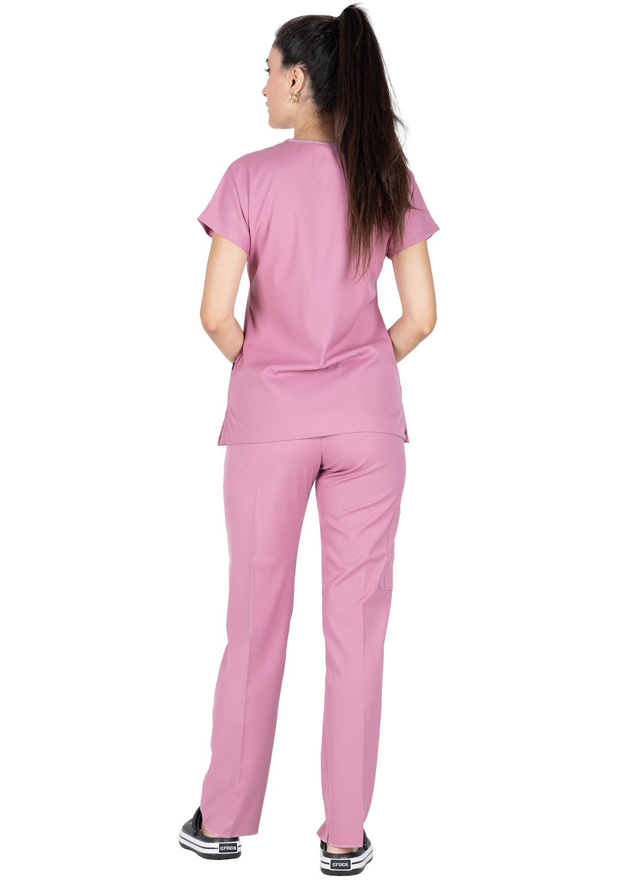 Twin Flex Pudra Likralı Hemşire Forması Twin Flex Pudra Likralı Hemşire Forması