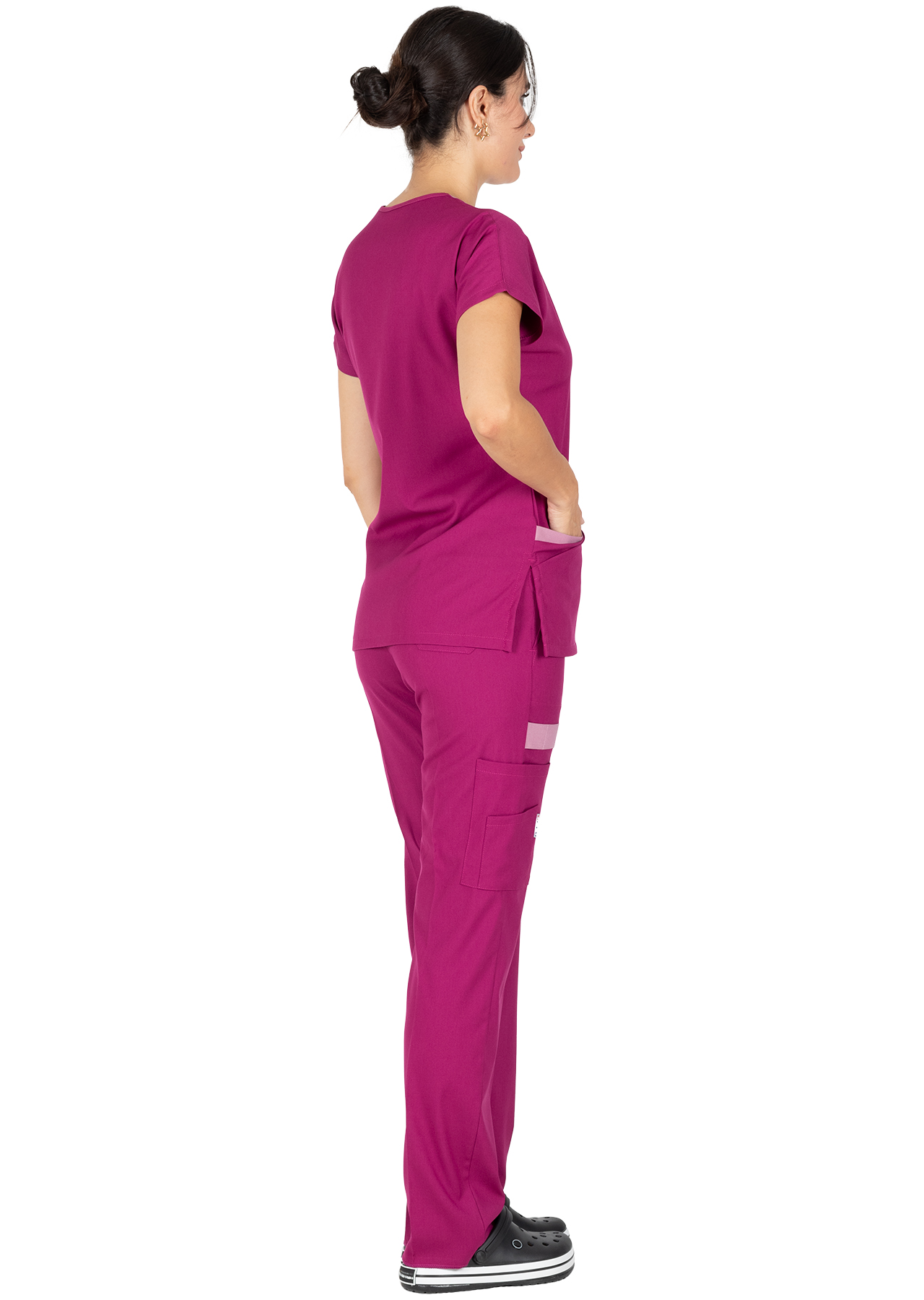 Twin Flex Vişne Likralı Doktor ve Hemşire Forması Takımı Twin Flex Vişne Likralı Doktor ve Hemşire Forması Takımı