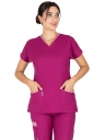 Twin Flex Vişne Likralı Doktor ve Hemşire Forması Takımı Twin Flex Vişne Likralı Doktor ve Hemşire Forması Takımı