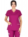 Twin Flex Vişne Likralı Doktor ve Hemşire Forması Takımı Twin Flex Vişne Likralı Doktor ve Hemşire Forması Takımı